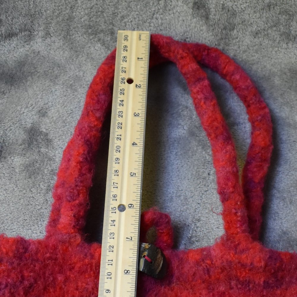 Handmade Wool Felted Knit Purse - Picture 11 of 11